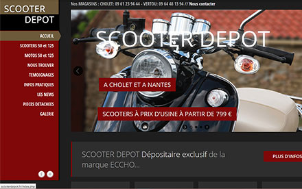 Site Internet Scooter Depot (scooterdepot.fr)
